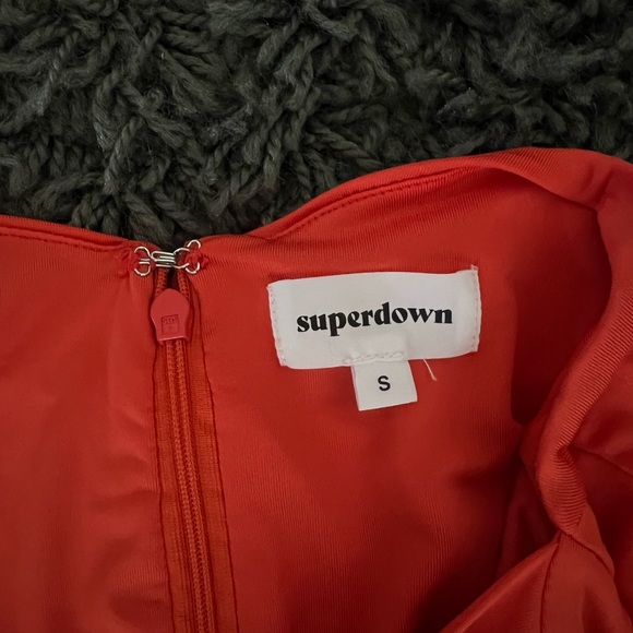 Superdown Red/Orange Racerback Dress - Picture 5 of 7